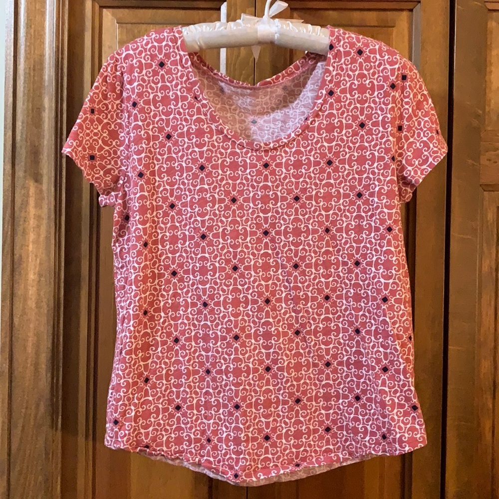 LOFT outlet Women’s Patterned Short Sleeve T-shirt in Size M